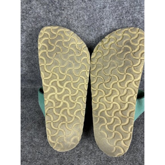 Birkenstock Gizeh Sandals Womens Size 36 Green Suede Thong Toe Post EU 36 - Picture 8 of 8